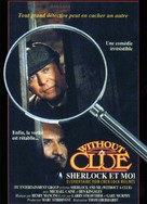 Without a Clue - French VHS movie cover (xs thumbnail)