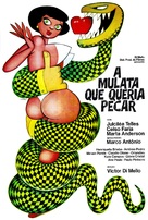 A Mulata Que Queria Pecar - Brazilian Movie Poster (xs thumbnail)