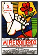 My Left Foot - Spanish Movie Poster (xs thumbnail)