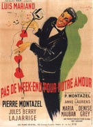 Pas de week-end pour notre amour - French Movie Poster (xs thumbnail)