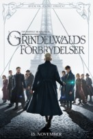 Fantastic Beasts: The Crimes of Grindelwald - Danish Movie Poster (xs thumbnail)