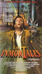 Highlander - Spanish VHS movie cover (xs thumbnail)