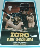 Les aventures galantes de Zorro - Turkish Movie Poster (xs thumbnail)