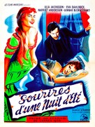 Sommarnattens leende - French Movie Poster (xs thumbnail)