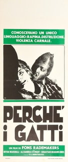 Because of the Cats - Italian Movie Poster (xs thumbnail)
