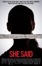 She Said - Movie Poster (xs thumbnail)