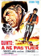 Quinto: non ammazzare - French Movie Poster (xs thumbnail)