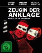 Witness for the Prosecution - German Movie Cover (xs thumbnail)