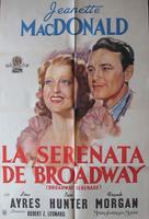 Broadway Serenade - Argentinian Movie Poster (xs thumbnail)