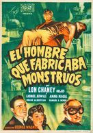 Man Made Monster - Spanish Movie Poster (xs thumbnail)