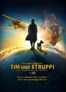 The Adventures of Tintin: The Secret of the Unicorn - German Movie Poster (xs thumbnail)