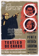 Witness for the Prosecution - Spanish Movie Poster (xs thumbnail)
