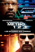 The Taking of Pelham 1 2 3 - Brazilian Movie Poster (xs thumbnail)