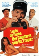 Le gendarme de St. Tropez - German Movie Poster (xs thumbnail)