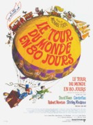 Around the World in Eighty Days - French Movie Poster (xs thumbnail)