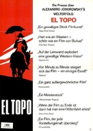 El topo - German Movie Poster (xs thumbnail)
