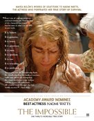 Lo imposible - For your consideration movie poster (xs thumbnail)