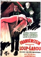 Frankenstein Meets the Wolf Man - French Movie Poster (xs thumbnail)