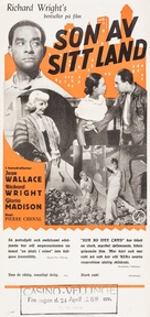 Native Son - Swedish Movie Poster (xs thumbnail)