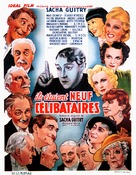 Ils &egrave;taient neuf c&egrave;libataires - Belgian Movie Poster (xs thumbnail)