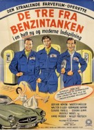 Die Drei von der Tankstelle - Danish Movie Poster (xs thumbnail)