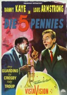 The Five Pennies - German Movie Poster (xs thumbnail)