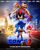 Sonic the Hedgehog 3 - Turkish Movie Poster (xs thumbnail)