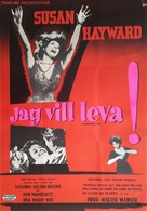 I Want to Live! - Swedish Movie Poster (xs thumbnail)