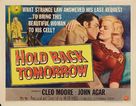 Hold Back Tomorrow - Movie Poster (xs thumbnail)