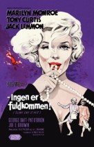 Some Like It Hot - Danish Movie Poster (xs thumbnail)
