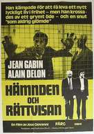 Deux hommes dans la ville - Swedish Movie Poster (xs thumbnail)