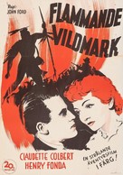 Drums Along the Mohawk - Swedish Re-release movie poster (xs thumbnail)
