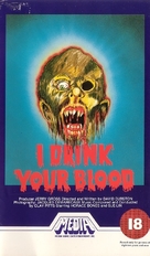 I Drink Your Blood - British VHS movie cover (xs thumbnail)