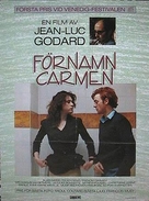 Pr&eacute;nom Carmen - Swedish Movie Poster (xs thumbnail)