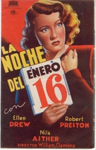 Night of January 16th - Spanish Movie Poster (xs thumbnail)