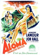 Aloma of the South Seas - French Movie Poster (xs thumbnail)