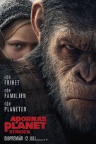 War for the Planet of the Apes - Swedish Movie Poster (xs thumbnail)