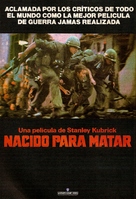 Full Metal Jacket - Argentinian VHS movie cover (xs thumbnail)