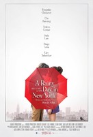 A Rainy Day in New York - South Korean Movie Poster (xs thumbnail)