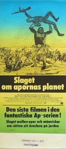 Battle for the Planet of the Apes - Swedish Movie Poster (xs thumbnail)