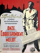 Foreign Correspondent - Dutch Movie Poster (xs thumbnail)