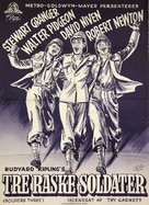 Soldiers Three - Danish Movie Poster (xs thumbnail)