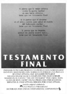 Testament - Spanish Movie Poster (xs thumbnail)