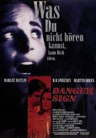 Hear No Evil - German Movie Poster (xs thumbnail)