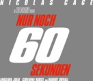 Gone In 60 Seconds - German Logo (xs thumbnail)