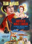 Le comte de Monte-Cristo - Danish Movie Poster (xs thumbnail)