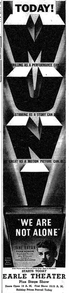 We Are Not Alone (1939) movie posters