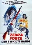 Zebra Force - Danish Movie Poster (xs thumbnail)