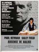 Absence of Malice - French Movie Poster (xs thumbnail)