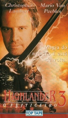 Highlander III: The Sorcerer - Brazilian VHS movie cover (xs thumbnail)